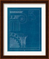 Architectural Columns II Blueprint Fine Art Print