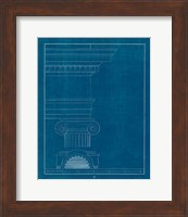 Architectural Columns I Blueprint Fine Art Print