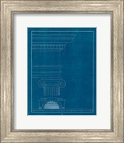 Architectural Columns I Blueprint Fine Art Print