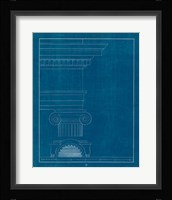 Architectural Columns I Blueprint Fine Art Print
