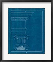Architectural Columns I Blueprint Fine Art Print
