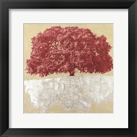 Red Tree on Gold Fine Art Print