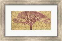 Tree on a Gold Brocade Fine Art Print
