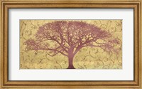 Tree on a Gold Brocade Fine Art Print