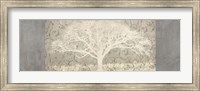 Grey Brocade Panel Fine Art Print