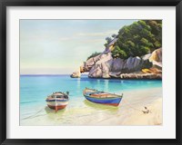 Barche Nella Caletta, Sardegna Fine Art Print