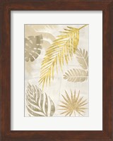 Palm Leaves Gold I Fine Art Print
