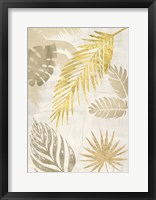 Palm Leaves Gold I Fine Art Print