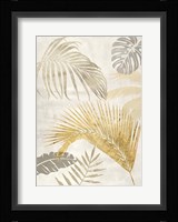 Palm Leaves Gold II Framed Print