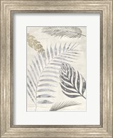 Palm Leaves Silver I Fine Art Print