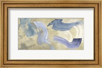 Blue Waves on Gold Fine Art Print