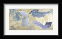 Blue Waves on Gold Fine Art Print