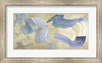 Blue Waves on Gold Fine Art Print