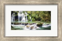 Waterfall in a forest Fine Art Print