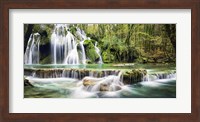 Waterfall in a forest Fine Art Print