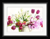 Bouquet on White Background Fine Art Print
