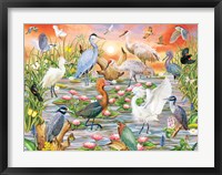 Elegant Water Birds Fine Art Print