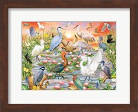 Elegant Water Birds Fine Art Print