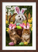 Easter Bunnies in Training Fine Art Print