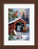 Snowy Ride -Vertical Fine Art Print