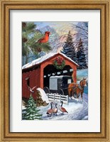 Snowy Ride -Vertical Fine Art Print