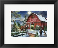 The Christmas Barn Fine Art Print