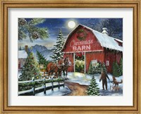 The Christmas Barn Fine Art Print