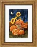 Pumpkins For Sale - Night Sky Fine Art Print