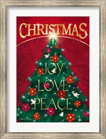 Joy Love and Peace Tree Fine Art Print