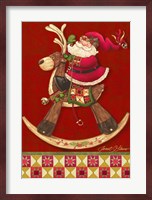 Rockin Santa - Quilt Fine Art Print