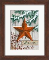 Rustic Winter Star Fine Art Print