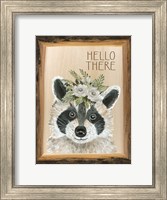 Hello There Raccoon Fine Art Print
