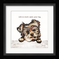 Spoil Your Dog Framed Print