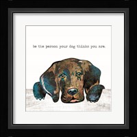 Be the Person Framed Print