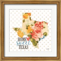 Home Sweet Texas Floral Fine Art Print