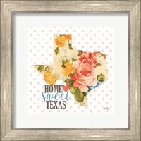 Home Sweet Texas Floral Fine Art Print