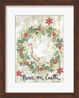 Peace on Earth Wreath Fine Art Print