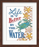 Better By the Water Crab Fine Art Print