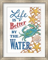 Better By the Water Crab Fine Art Print