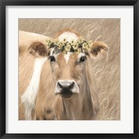 Floral Cow I Fine Art Print