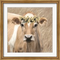 Floral Cow I Fine Art Print