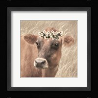 Floral Cow II Framed Print