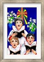 Christmas Choir Boys Fine Art Print