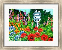 Doves and Poppies Fine Art Print