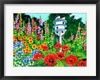 Doves and Poppies Fine Art Print