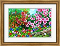Driftwood and Cosmos Fine Art Print