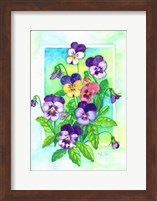 Perky Pansies Fine Art Print