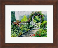 Summer Garden Gate Fine Art Print