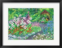 Summer House Path and Garden Framed Print