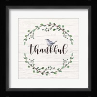 Thankful Sign Framed Print